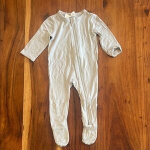 KYTE Cozy Gray Zippered Footie